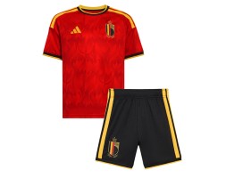 Belgicko Kevin De Bruyne #7 Domáci Detský futbalový dres MS 2026 Krátky Rukáv (+ trenírky)